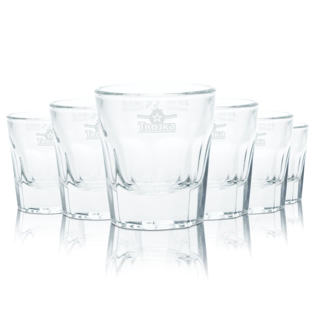 6x Trojka Verre à liqueur 2cl Verre à shot Verres courts Set Stamper Vodka Calibré Gastro