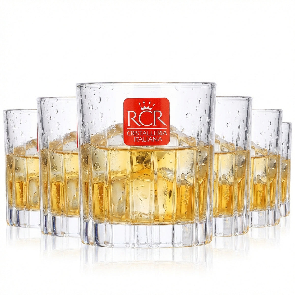 6 verres à whisky Tullamore Dew en cristal taillé en relief  Verres Timeless