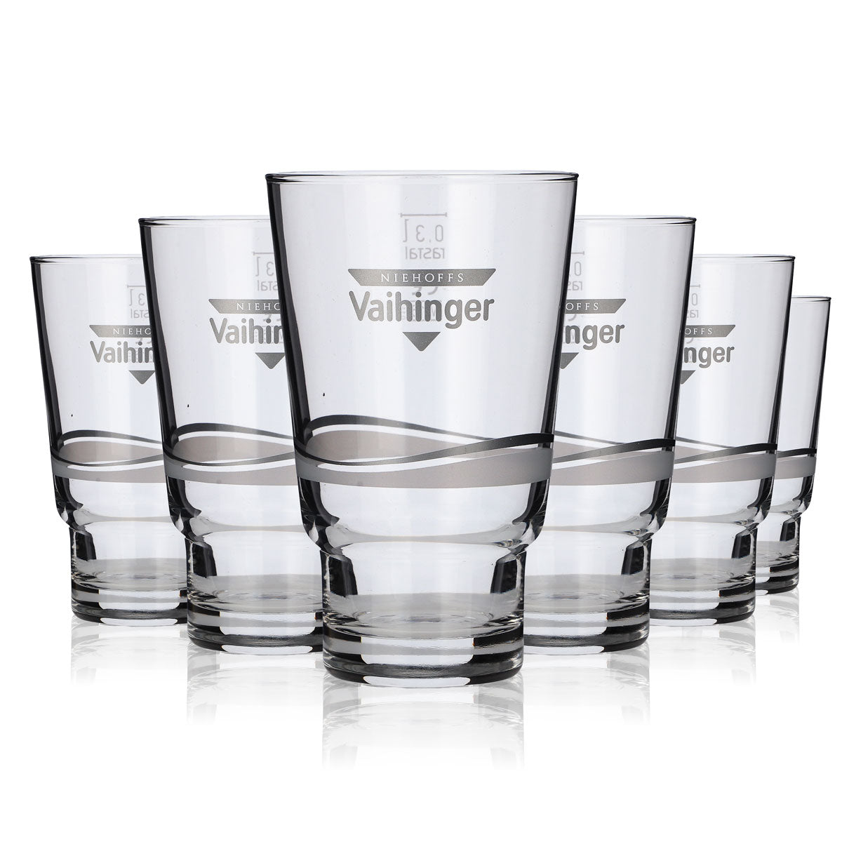 6x Verres Vaihinger 0,3 l Willibecher Set de verres empilables Jus d'orange Eau minérale Limonade