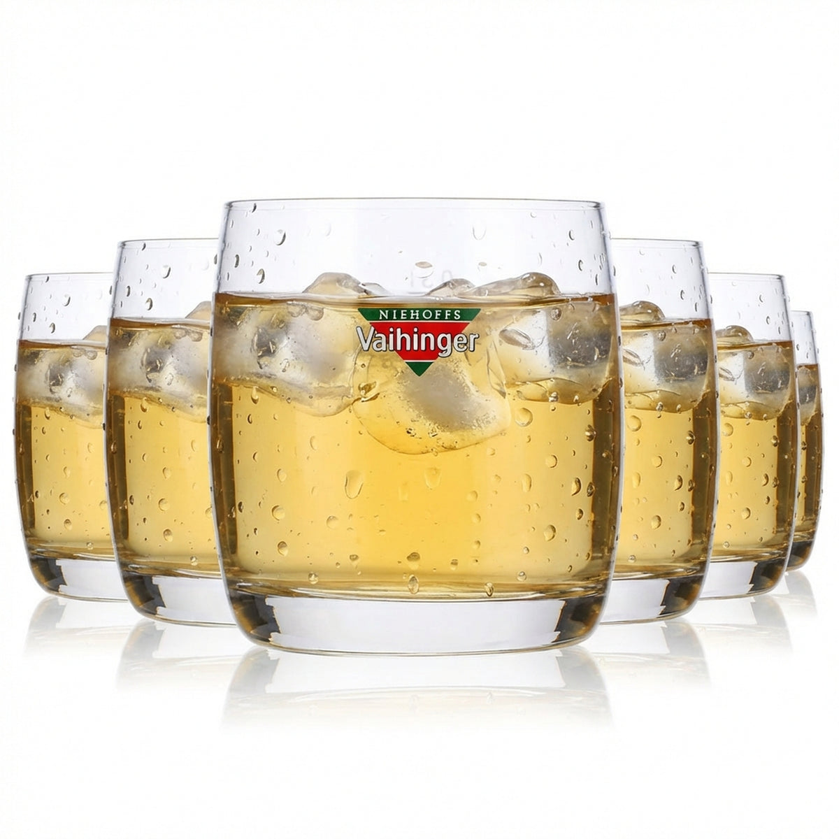 6 verres à jus Vaihinger 0,3 l Verres à jus Logo coloré