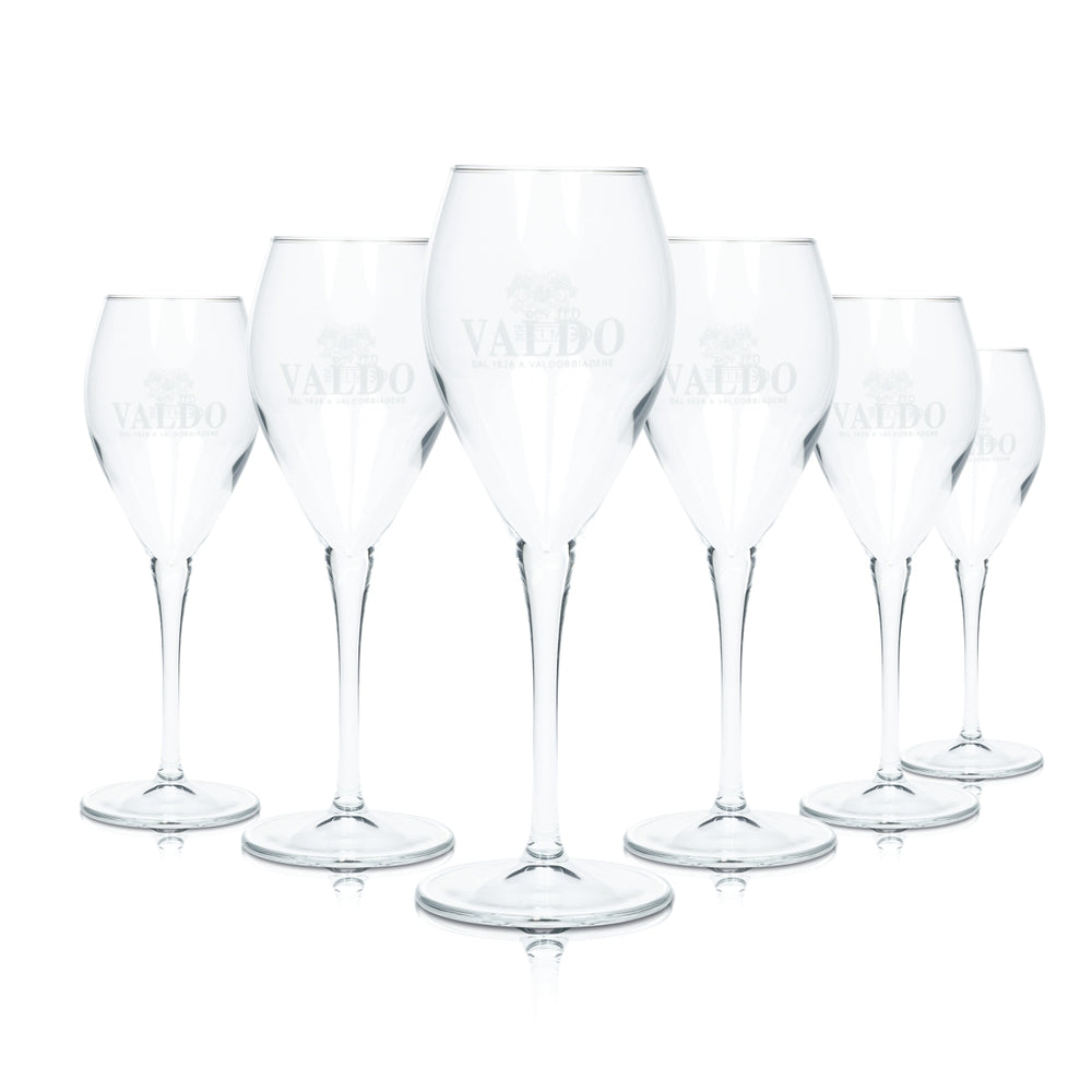 6x Verres à champagne Valdo Prosecco 0,26 l Verres à flûte à champagne Jauge 0,1 l Gastronomie