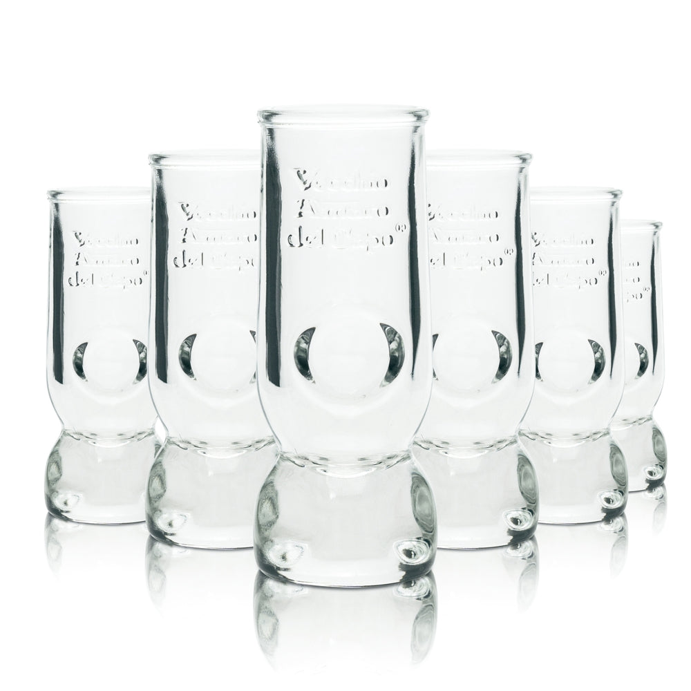 6x Veccio Amaro del Capo Verres à shot 4 cl Impression en relief Schnapps Verres à shot courts