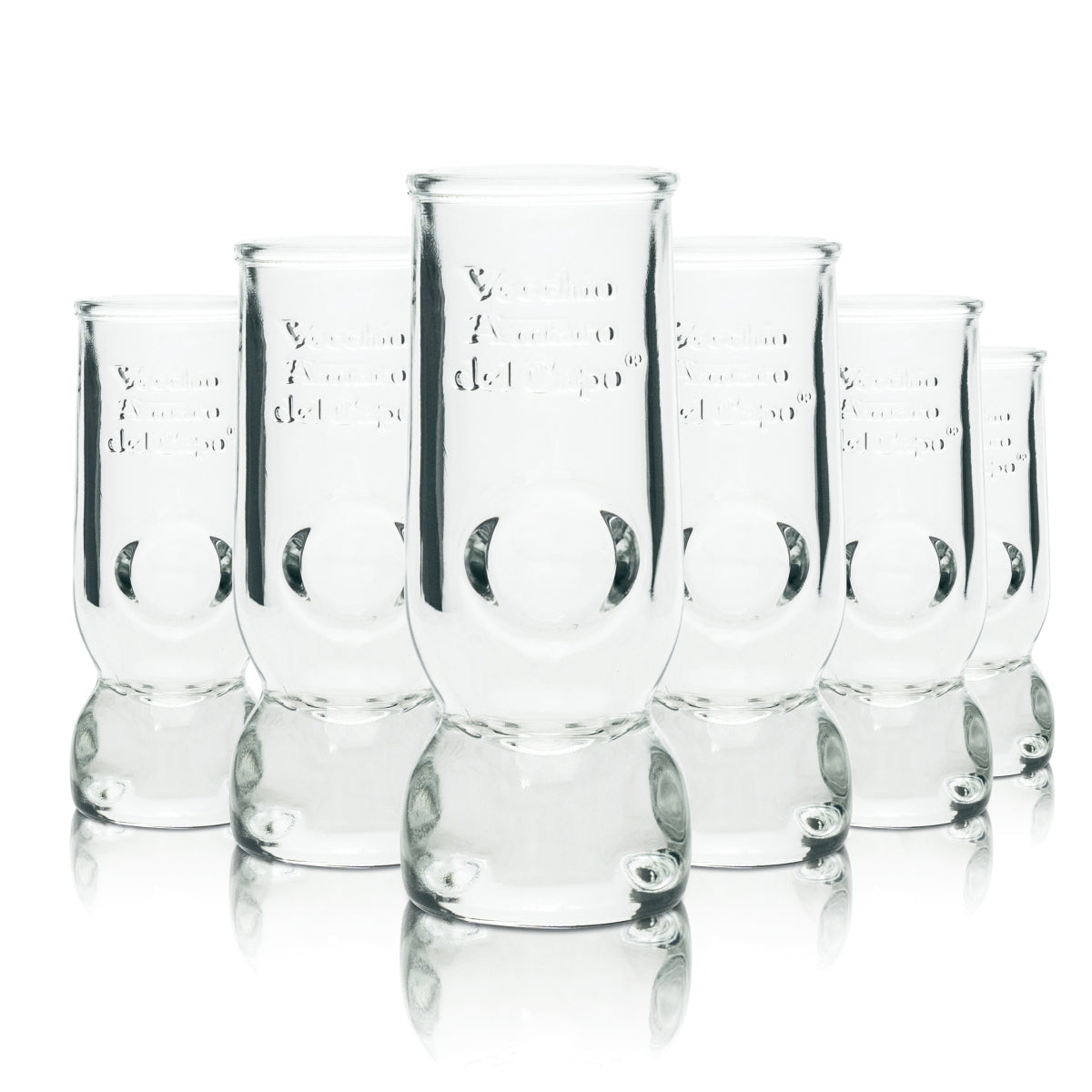 6x Veccio Amaro del Capo Verres à shot 4 cl Impression en relief Schnapps Verres à shot courts