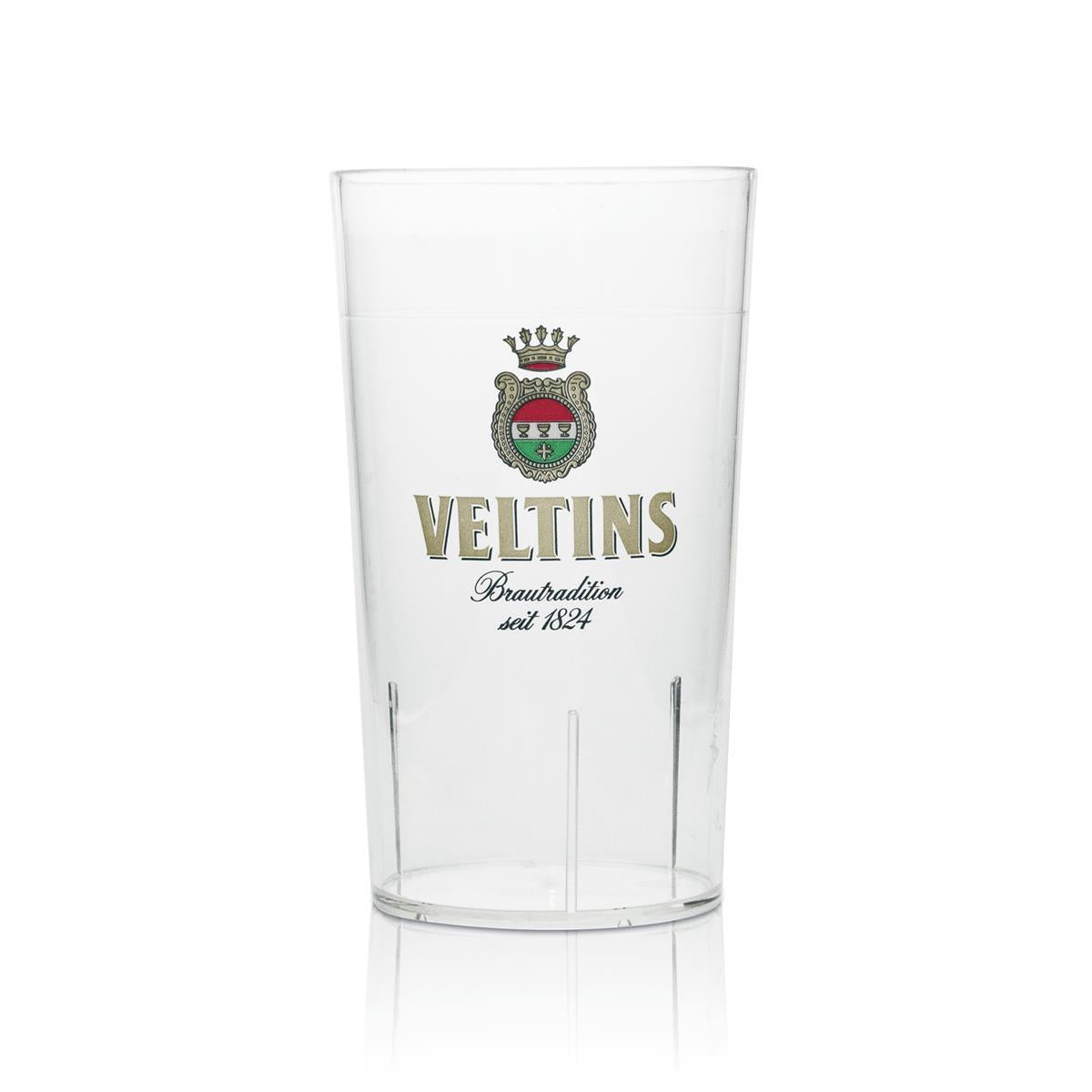 6 gobelets à bière Veltins réutilisables 0,3 l empilables – Vue 2