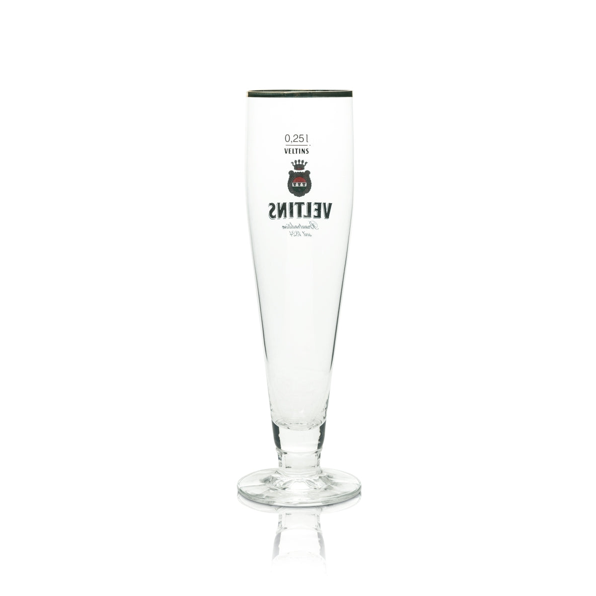 6 verres à bière Veltins 0,25 l tulipe bord doré Ritzenhoff Pokal verres Pils brasserie – Vue 3