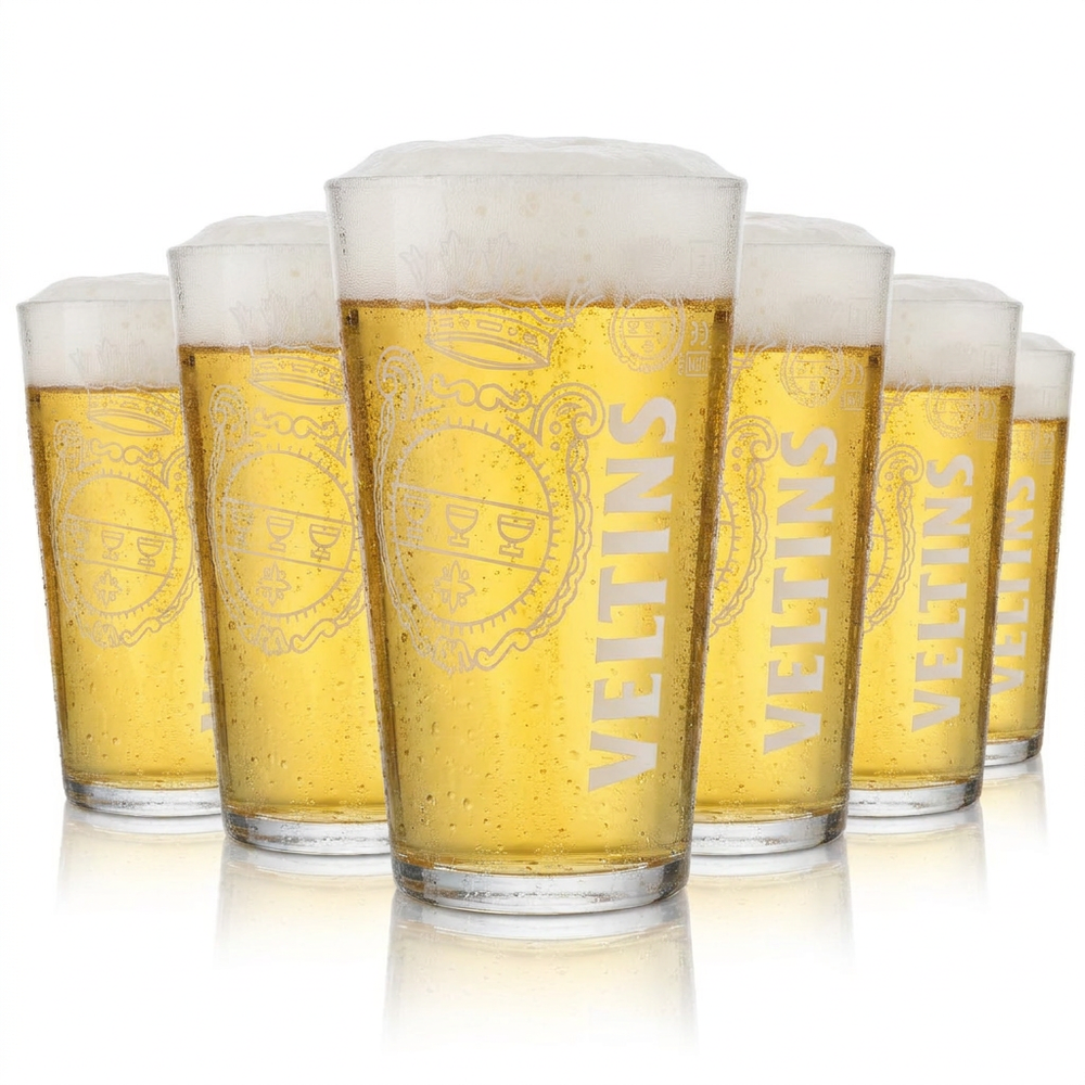 6x Veltins verre 0,5 l verre à bière Willi gobelet verre à boire verre ensemble brasserie gastronomie