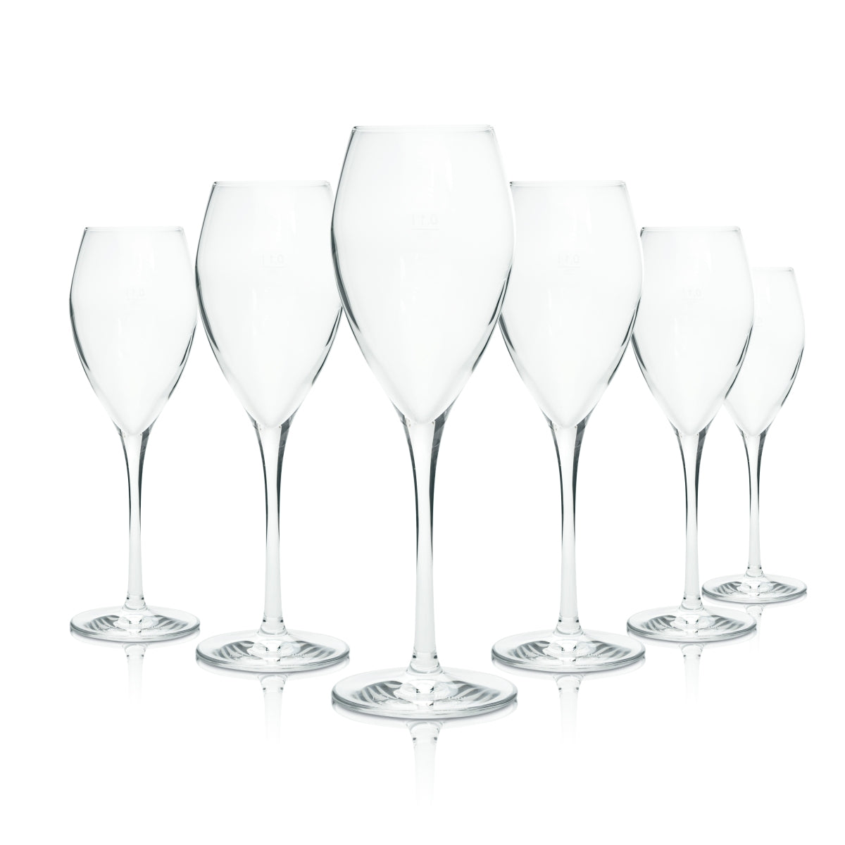 6x Verres à champagne Veuve Clicquot 0,1 l Flûte Verres à pied Verres gastronomiques Edel