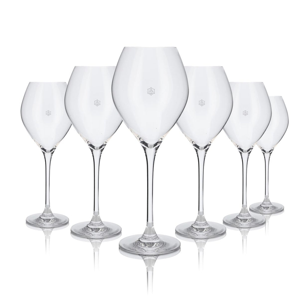 6x Verres Veuve Clicquot 0,29 l Champagne Flûtes à champagne Verres bombés Set Élégant
