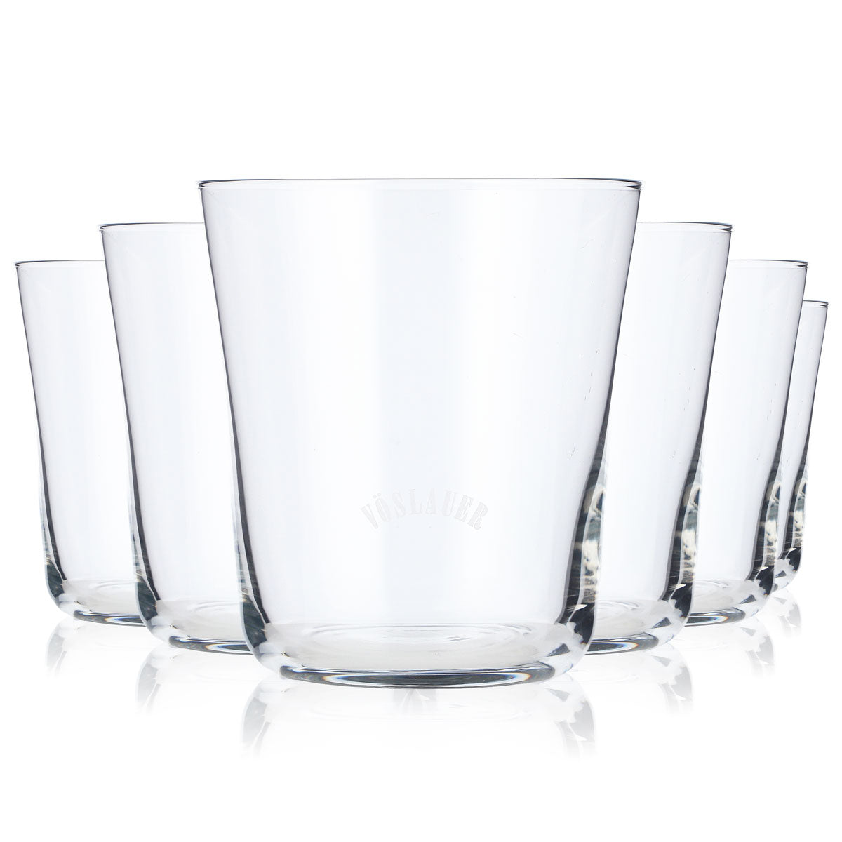 6 verres à eau Vöslauer Verres à eau Logo satiné