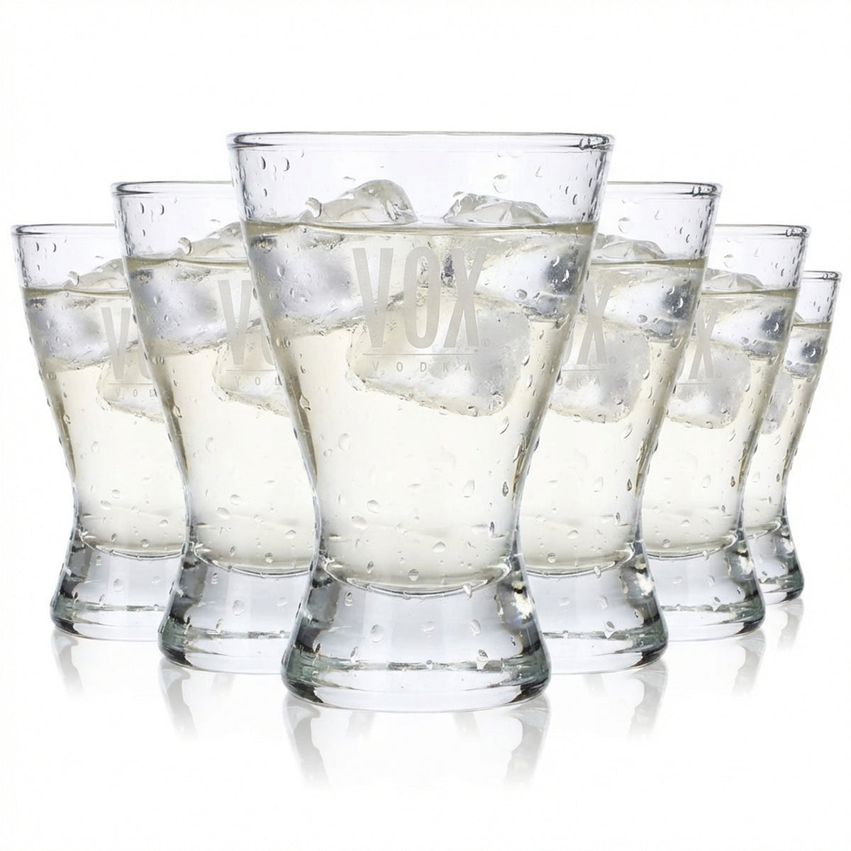 6 verres à vodka Vox 2 cl/4 cl avec tampon « Helsinki »