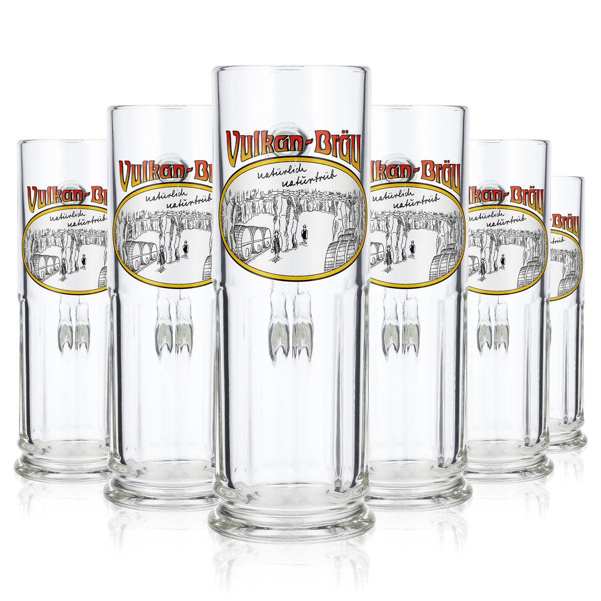 6 verres à bière Vulkanbräu 0,2 l, chope, verre à bière Maximilian – Vue 7