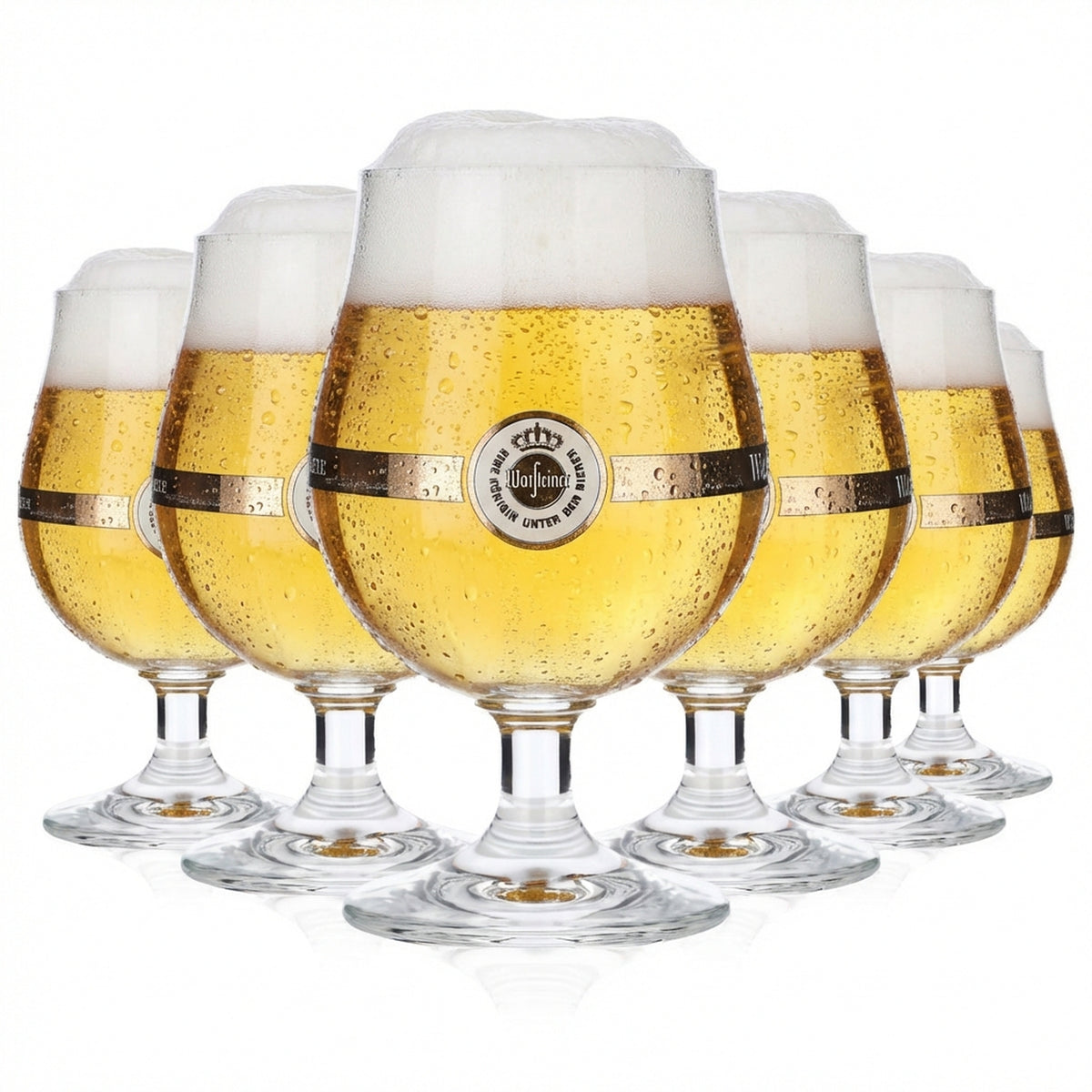 6 verres à bière Warsteiner 0,25 l Verres à bière Pokal Ritzenhof Bistrol Schwenker geb.
