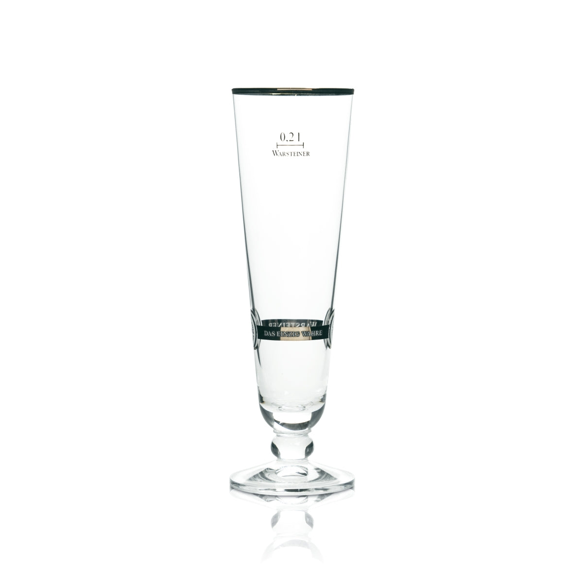 6 verres à bière Warsteiner 0,2 l, bord doré, verres à pils tulipe, verre à bière – Vue 4