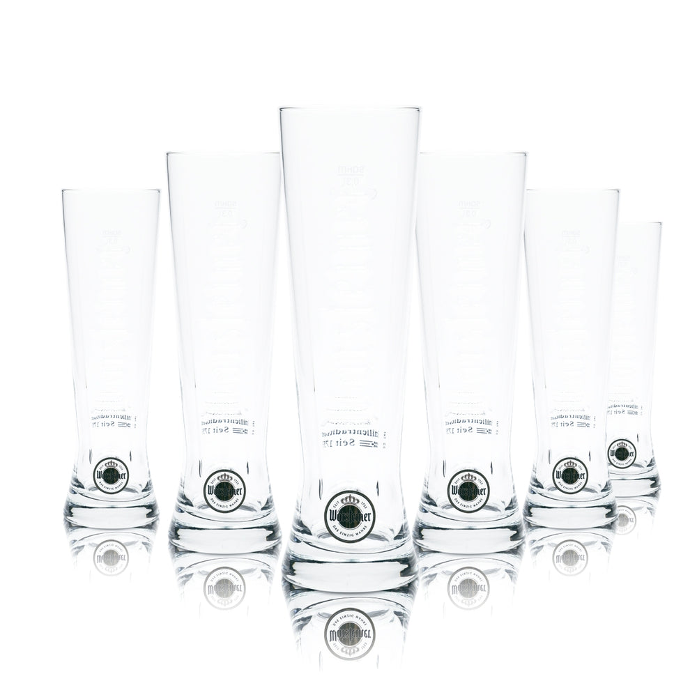 6x Warsteiner verre à bière 0,3l Premium Cup verres gobelets relief coupe tulipe tige