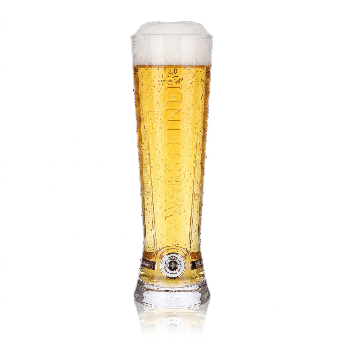 Lot de 6 verres à bière Warsteiner de 0,3 l « Starcup » avec des touches de bronze, en forme de coupe de bar – Vue 2