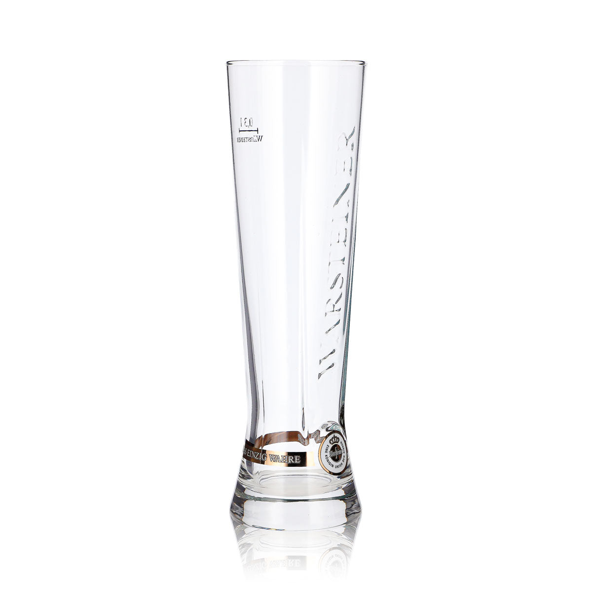 Lot de 6 verres à bière Warsteiner de 0,3 l « Starcup » avec des touches de bronze, en forme de coupe de bar – Vue 4