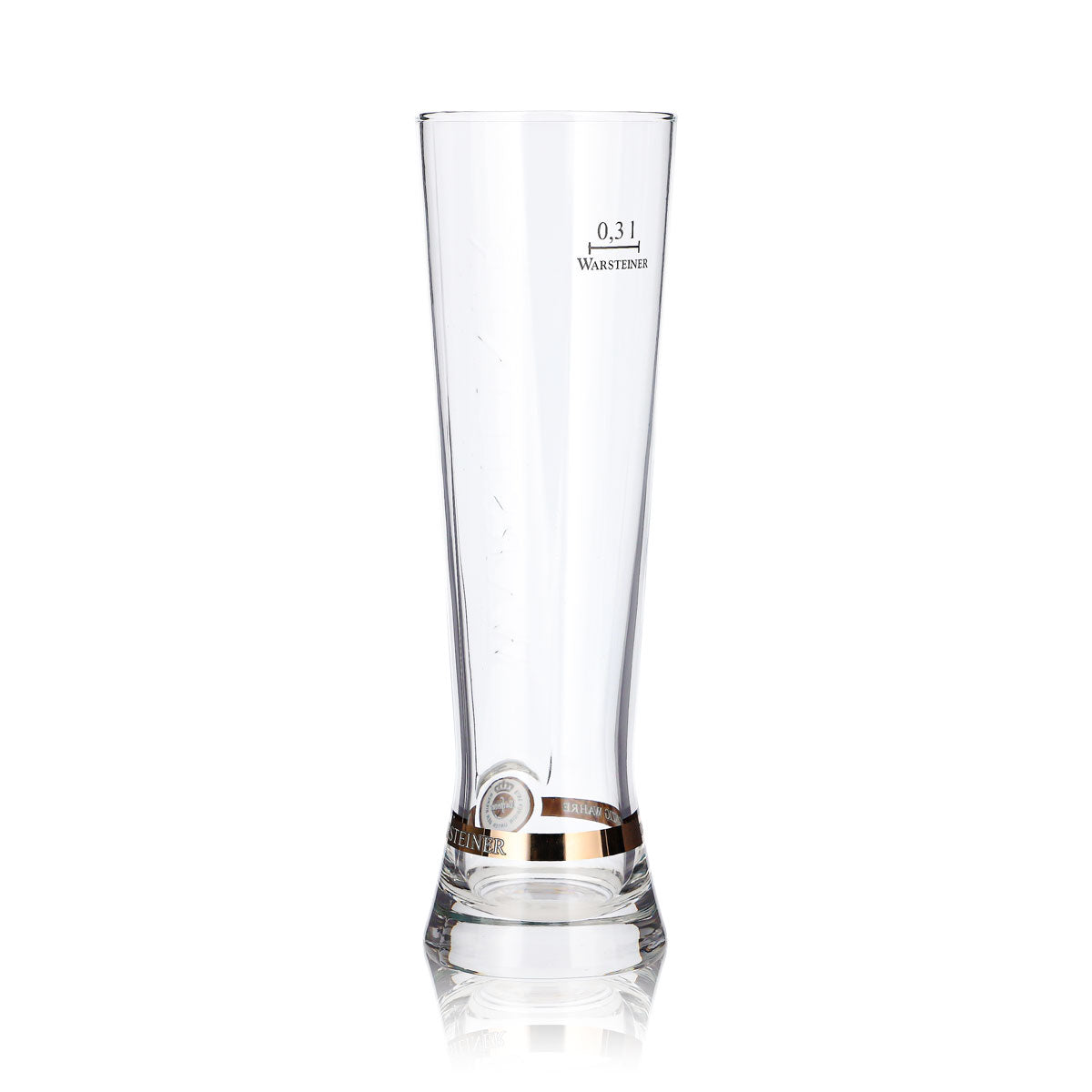 Lot de 6 verres à bière Warsteiner de 0,3 l « Starcup » avec des touches de bronze, en forme de coupe de bar – Vue 5