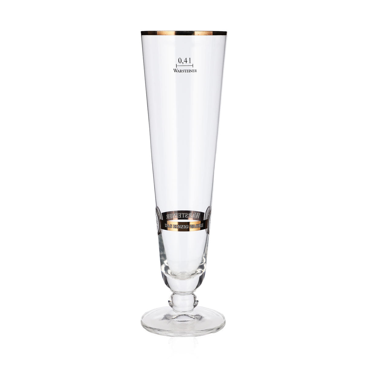 6 verres à bière Warsteiner 0,4 l, forme tulipe, bord doré, brasserie Gastro Pils – Vue 5