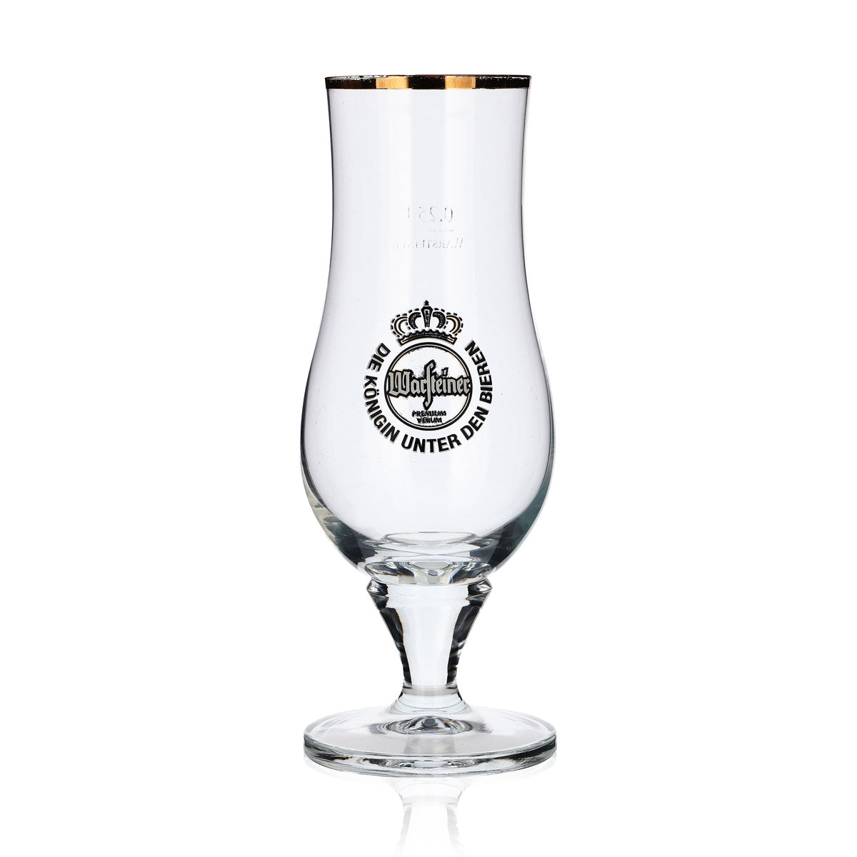 6 verres à bière Warsteiner 0,25 l, forme bombée, bord doré – Vue 2