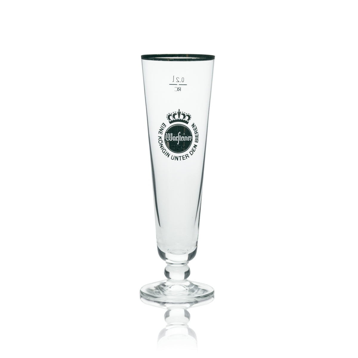 6 verres à bière Warsteiner exclusifs, forme tulipe avec bord doré, 200 ml – Vue 2