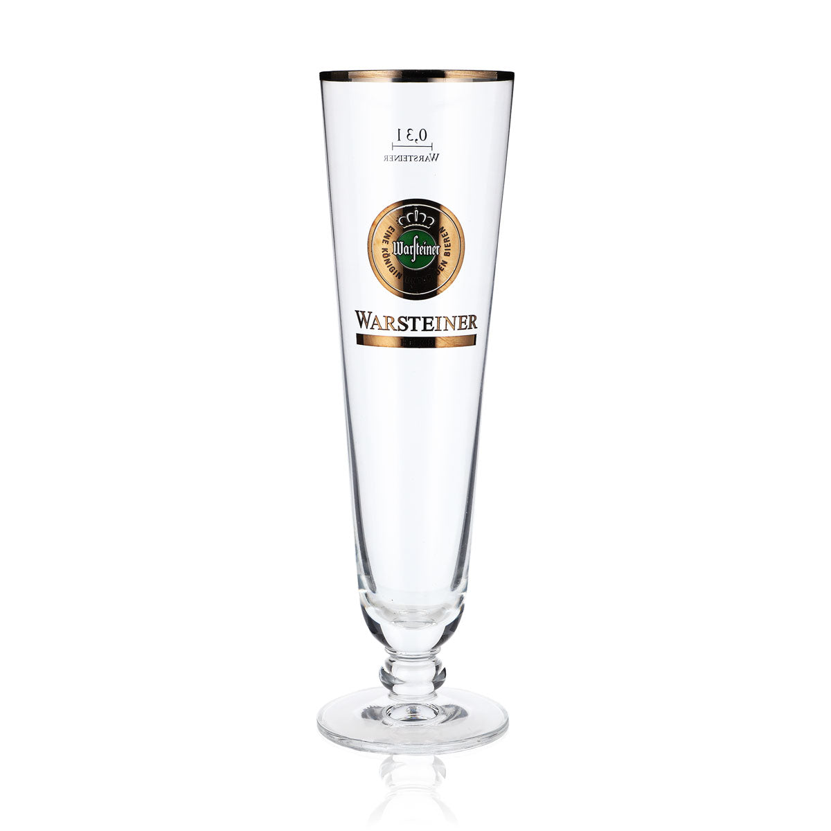 6 verres à bière Warsteiner 0,3 l Verres à bière Coupe « Herb » Bord argenté – Vue 2