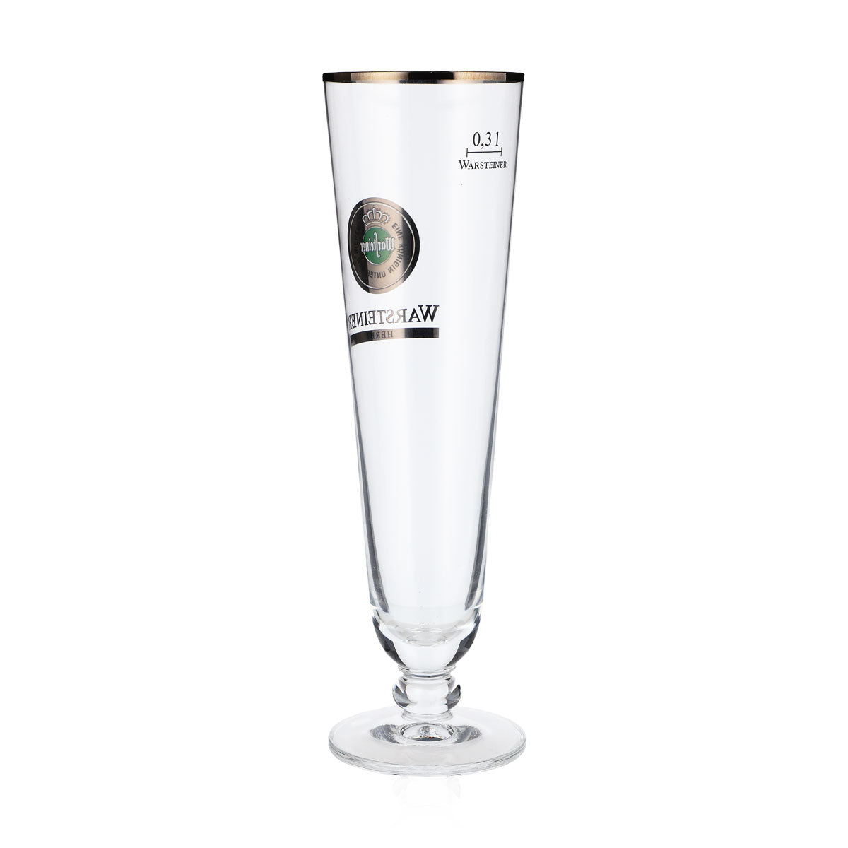 6 verres à bière Warsteiner 0,3 l Verres à bière Coupe « Herb » Bord argenté – Vue 4