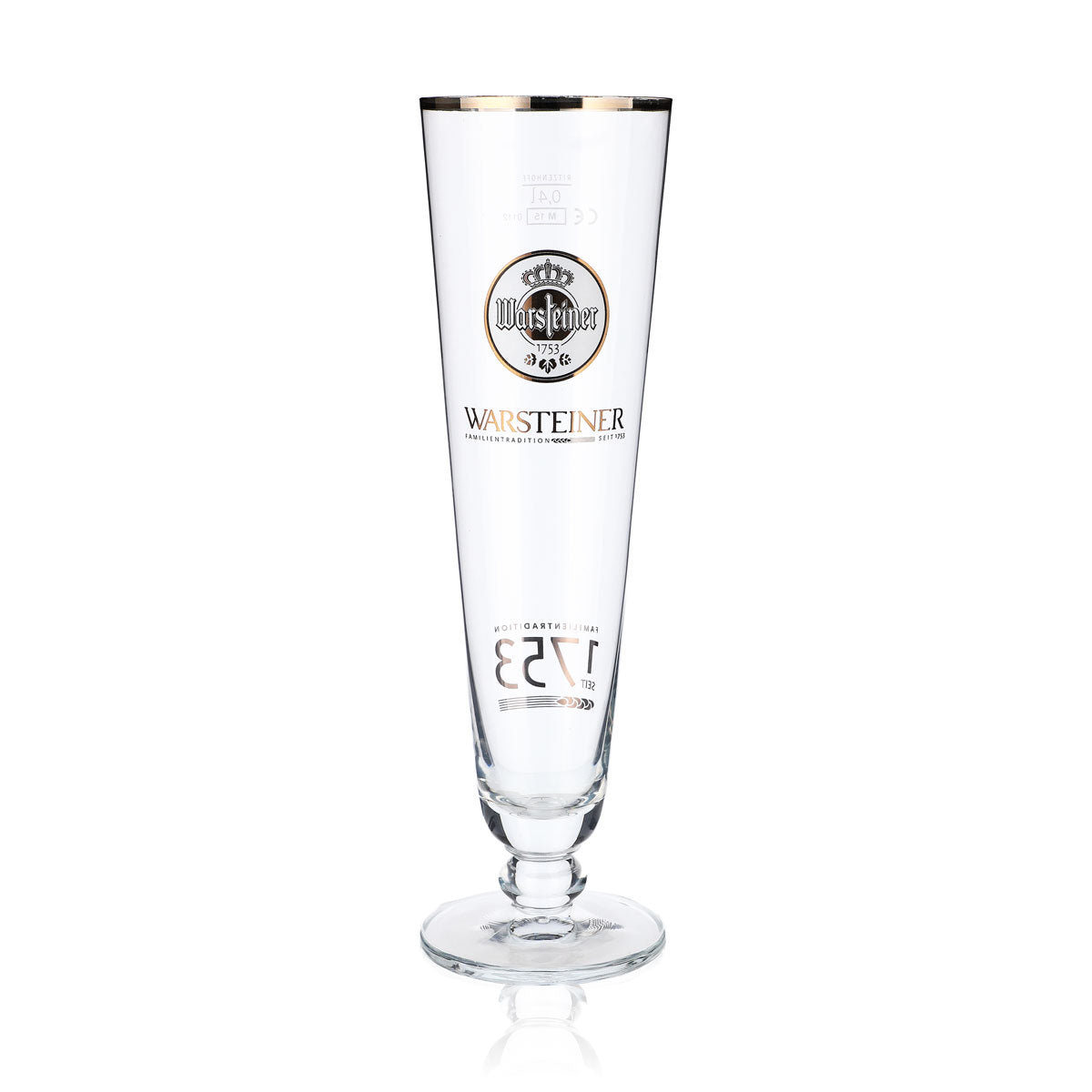 6 verres à bière Warsteiner Verres à bière 0,4 l Coupe 1753 Logo blanc – Vue 2