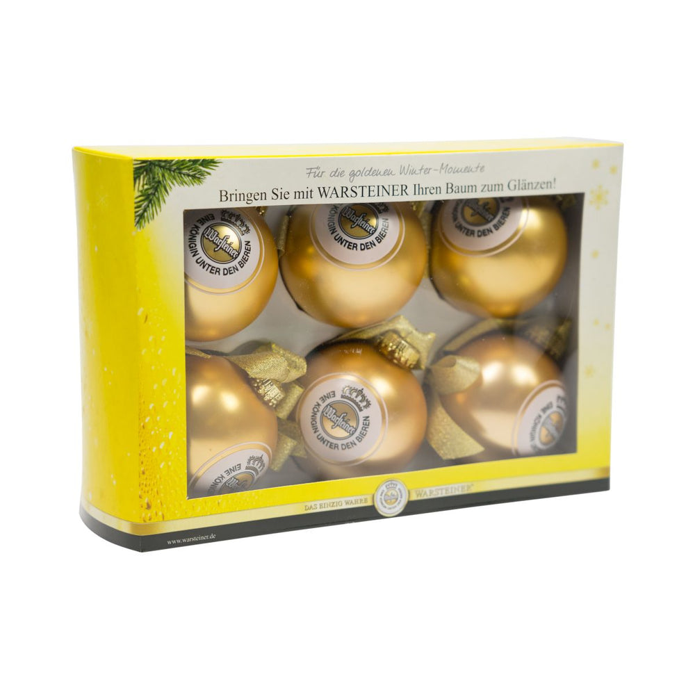 6x Warsteiner boules de Noël Arbre de Noël Boules de Noël Décoration de Noël