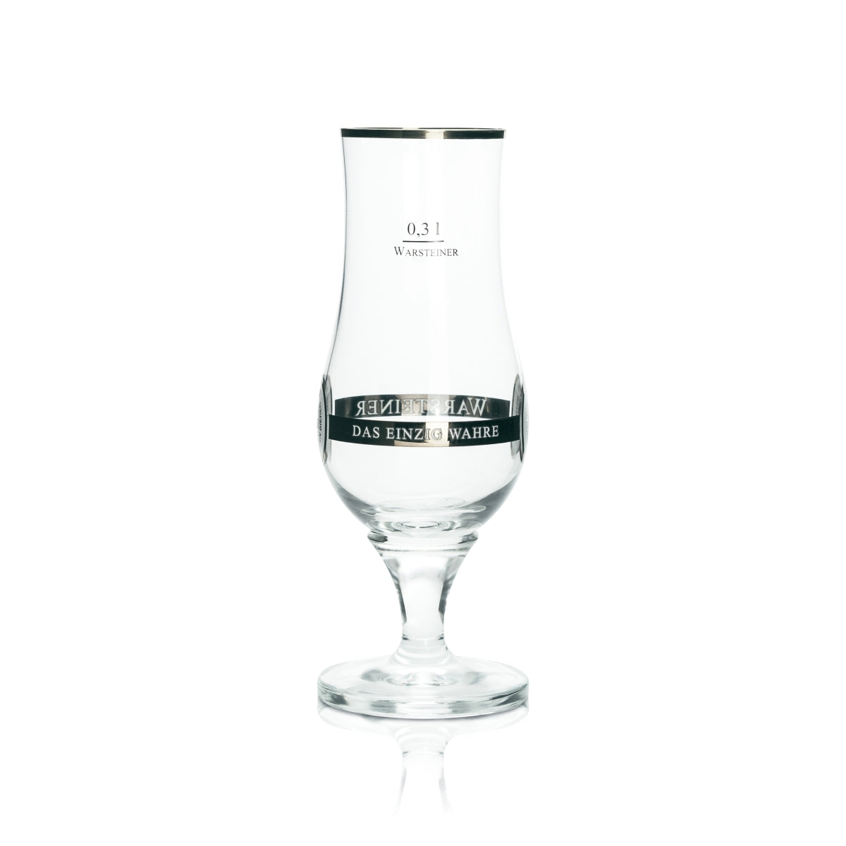 6 verres Warsteiner 0,3 l exclusifs, forme tulipe, bord doré, calibrés, pour bars et restaurants – Vue 3