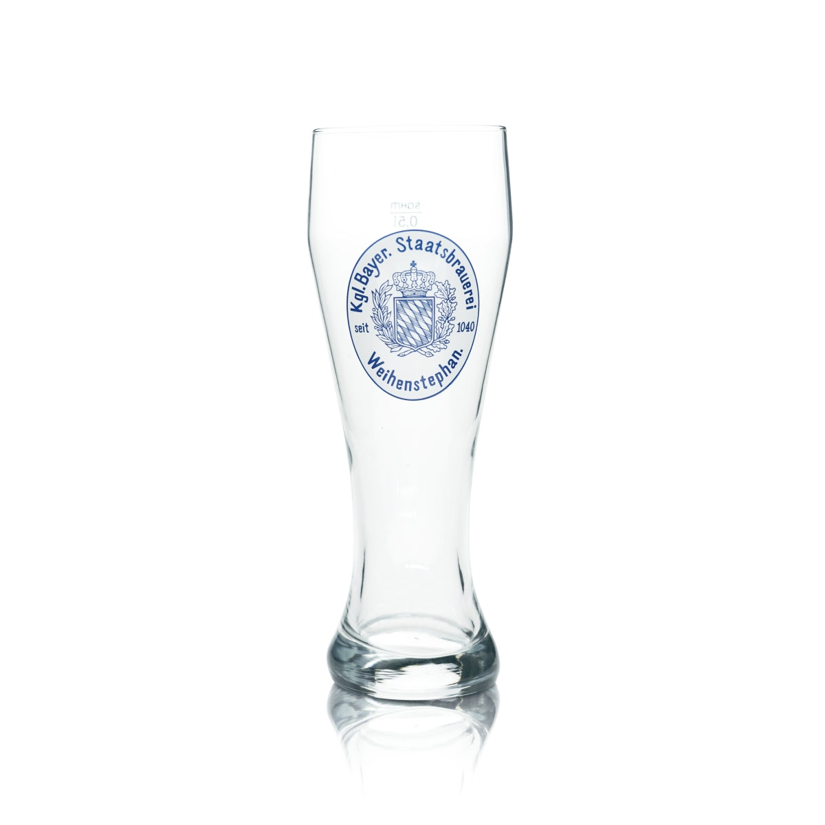 6 verres à bière Weihenstephan 0,5 l Verre à bière blanche Bleu/Crème blanche – Vue 2