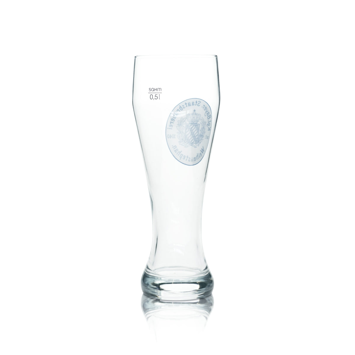 6 verres à bière Weihenstephan 0,5 l Verre à bière blanche Bleu/Crème blanche – Vue 3