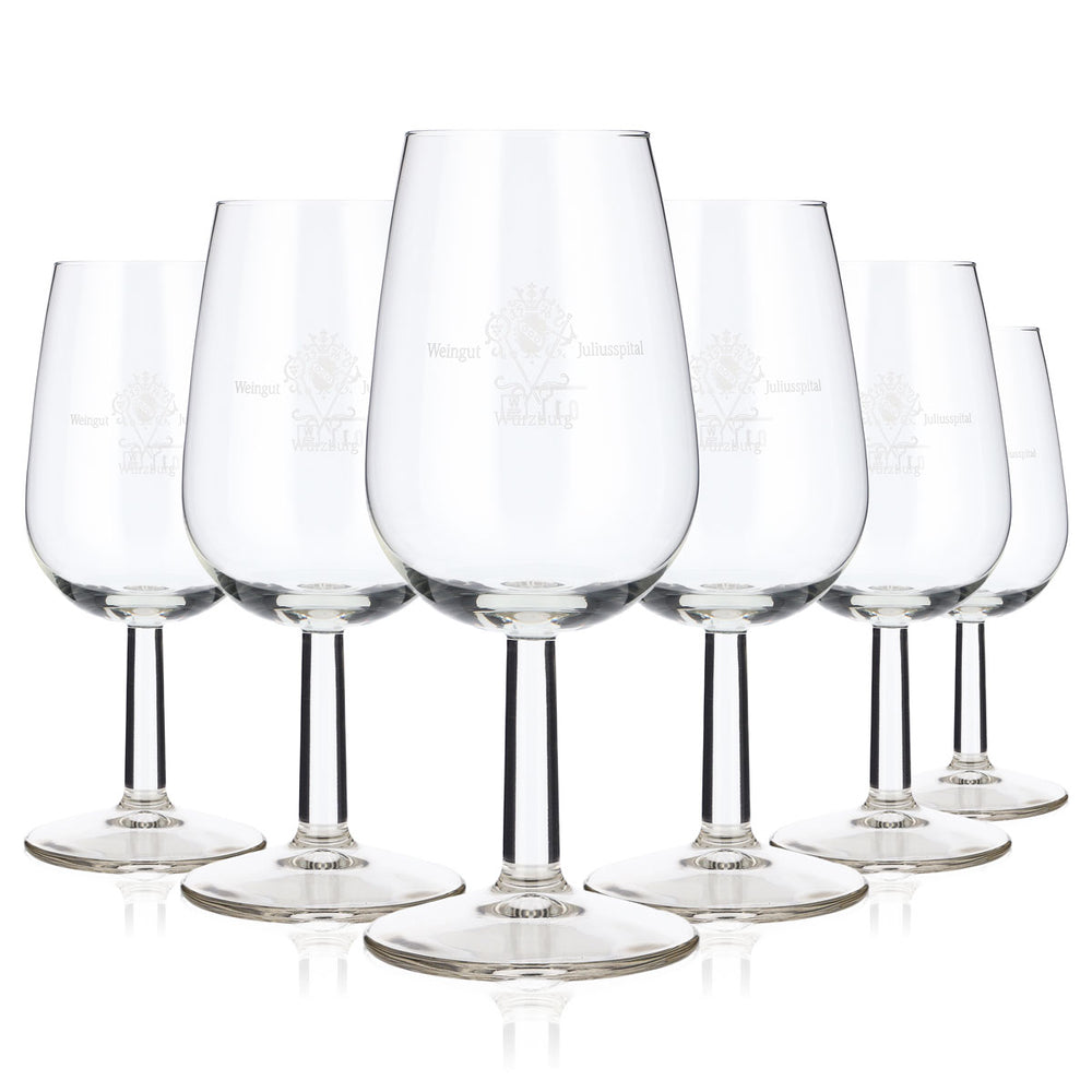 6x Verres à vin Juliusspital Verre à vin 0,1 l Verre à vin Meran