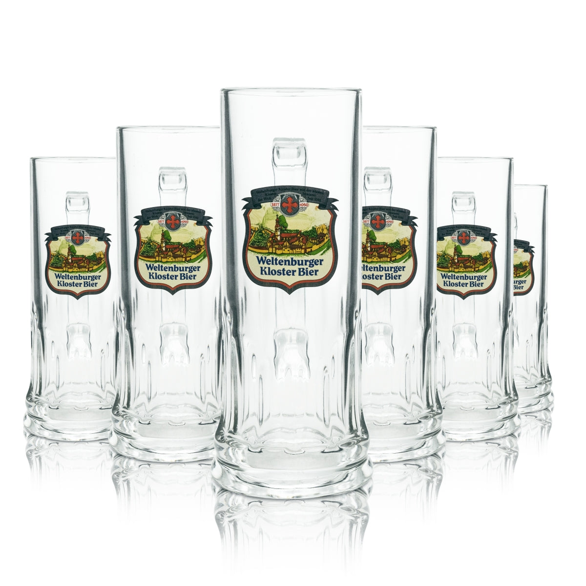 6 chopes en verre Weltenburger Klosterbier 0,3 l Rastal