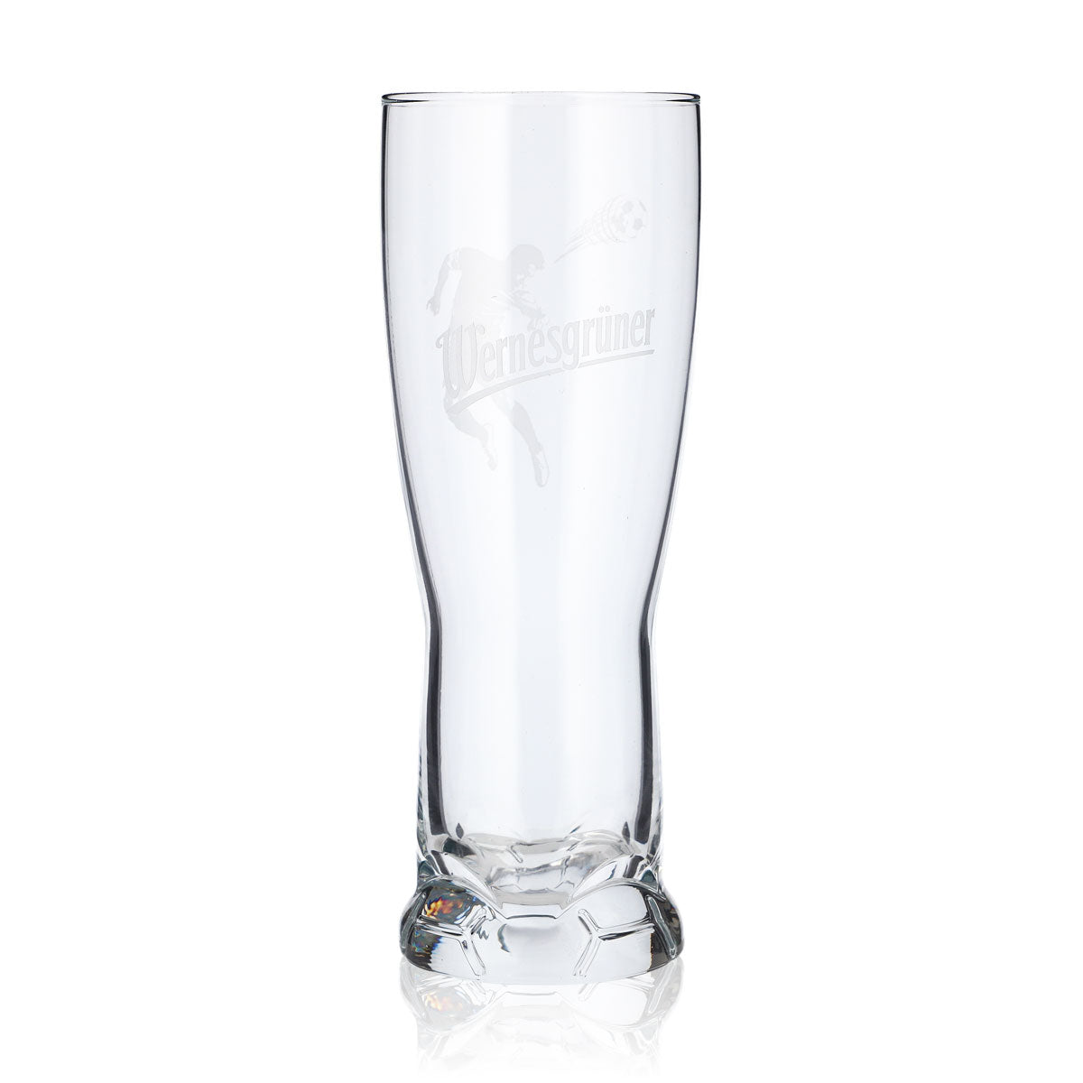 Verre à bière Wernesgrüner 0,37 l, verre de football, verre à bière en relief (lot de 6) – Vue 2