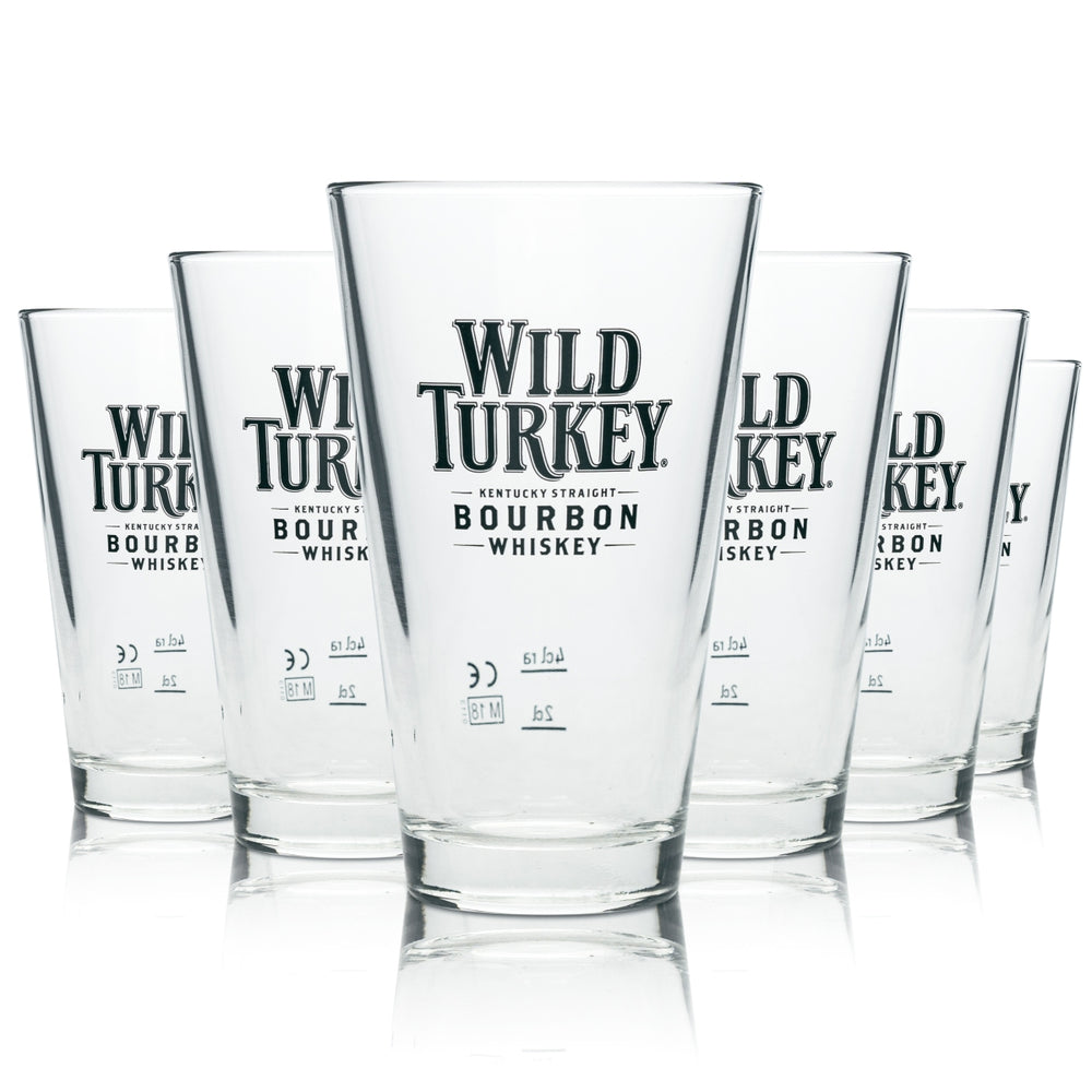 6 verres à whisky Wild Turkey Longdrink 250 ml Verres à cocktail Bourbon Tasting Chêne