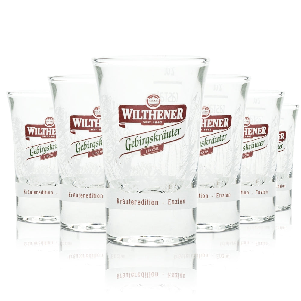 6 verres à schnaps Wilthener 2 cl Verres à shot Stamper Gastro Eichstrich Bar