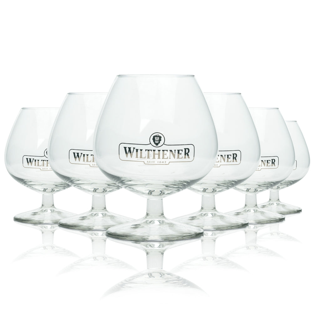 6 verres à cognac Wilthener 0,25 l Verres à dégustation Verres à pied Bar