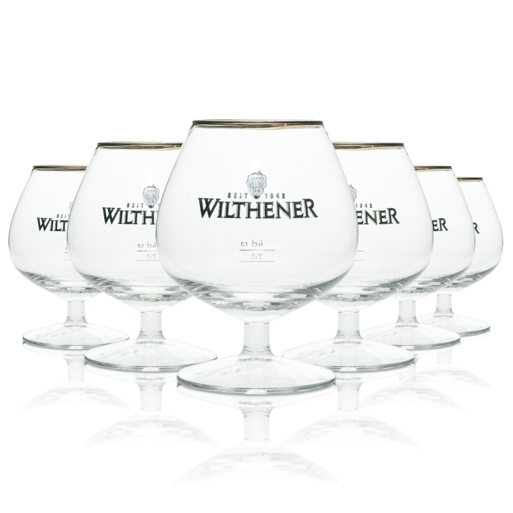 6 verres à brandy Wilthener 2/4 cl rastal