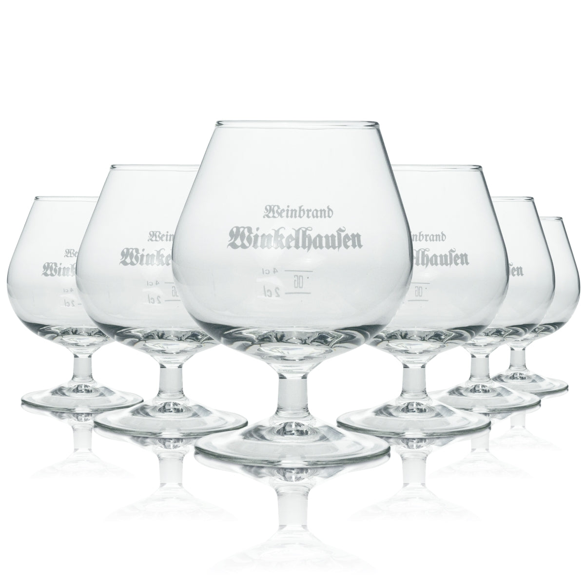 6 verres à brandy Winkelhausen 2/4 cl rastal