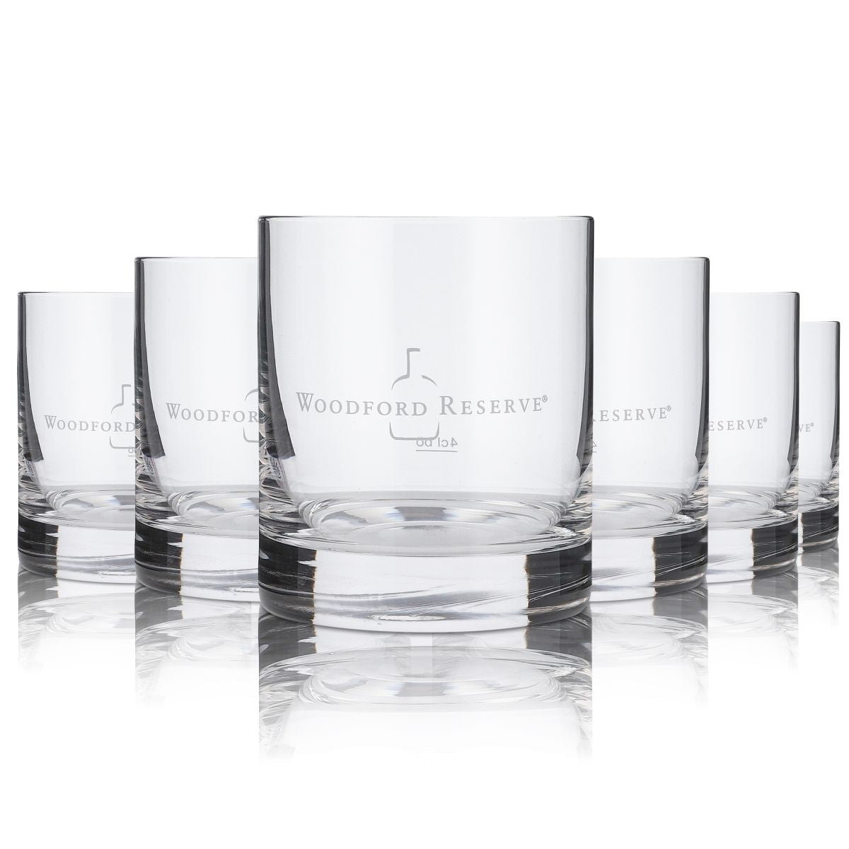 6 verres Woodford Reserve 0,32 l, ensemble de verres à whisky American Rye Distillery