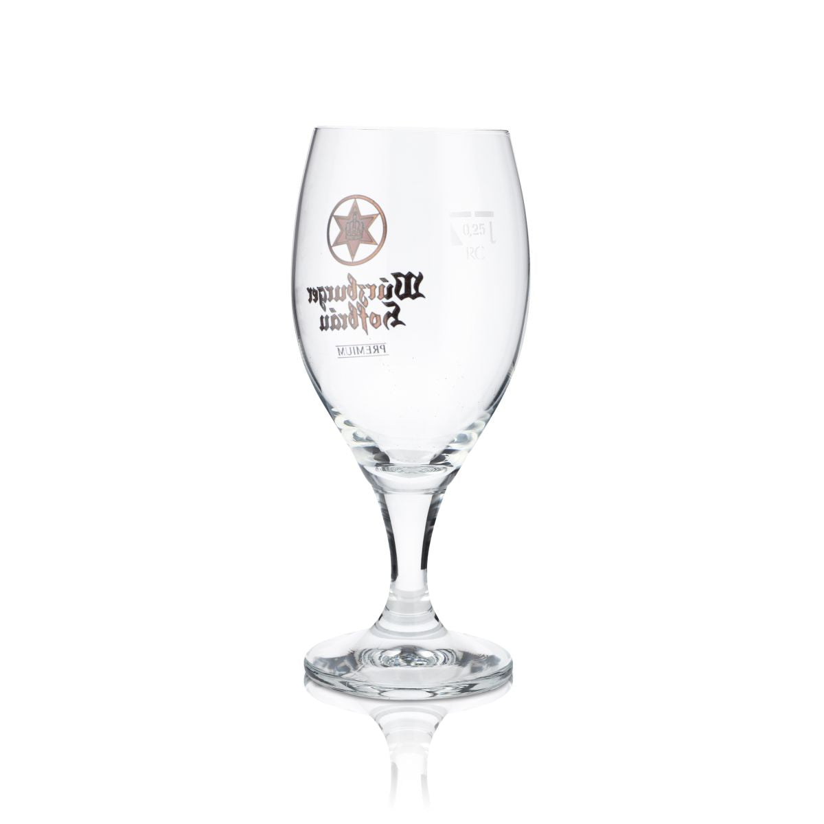 6x Würzburger Hofbräu verre à bière 0,25l verre à champignon tulipe set de verres Gastro Chêne – Vue 3