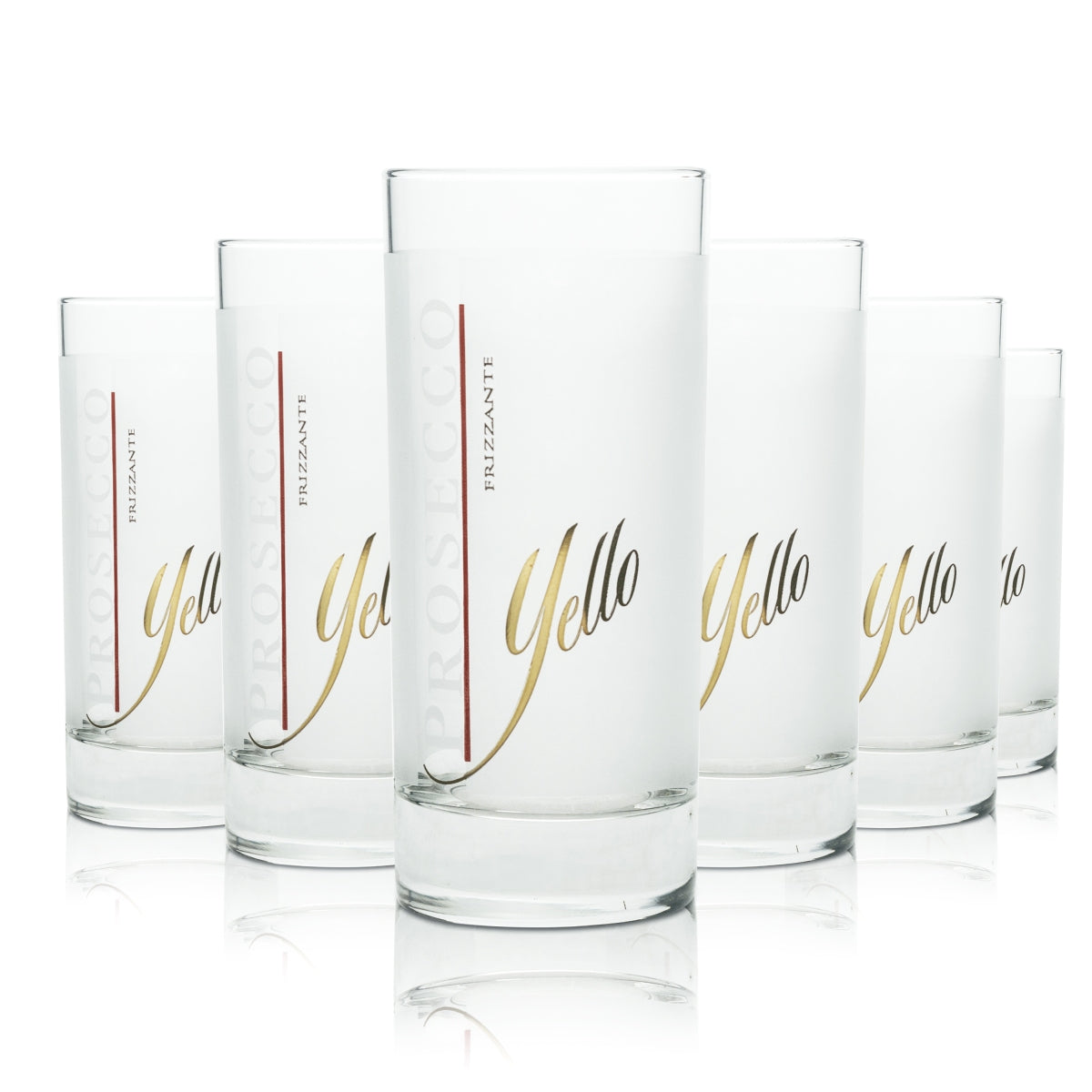 6 verres à long drink Yello Prosecco 0,1 l, verres à cocktail Rastal, mariage, bar