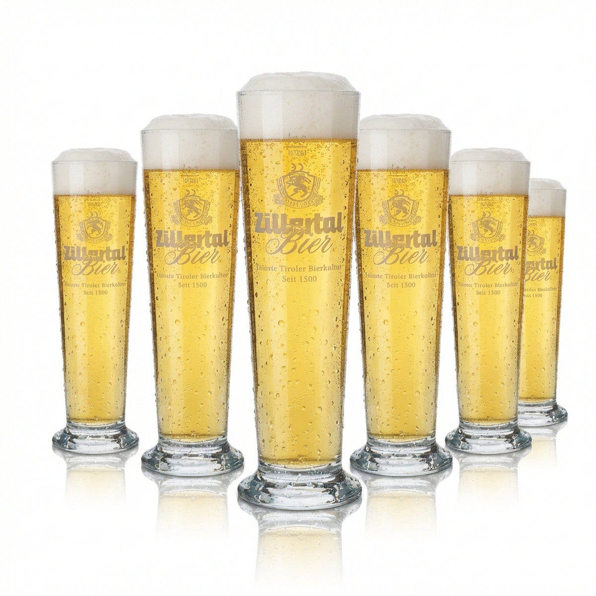 6 verres Zillertal 0,5 l Verres à bière blanche Hefeweizen Set de verres Brasserie Gastronomie Étalonnés