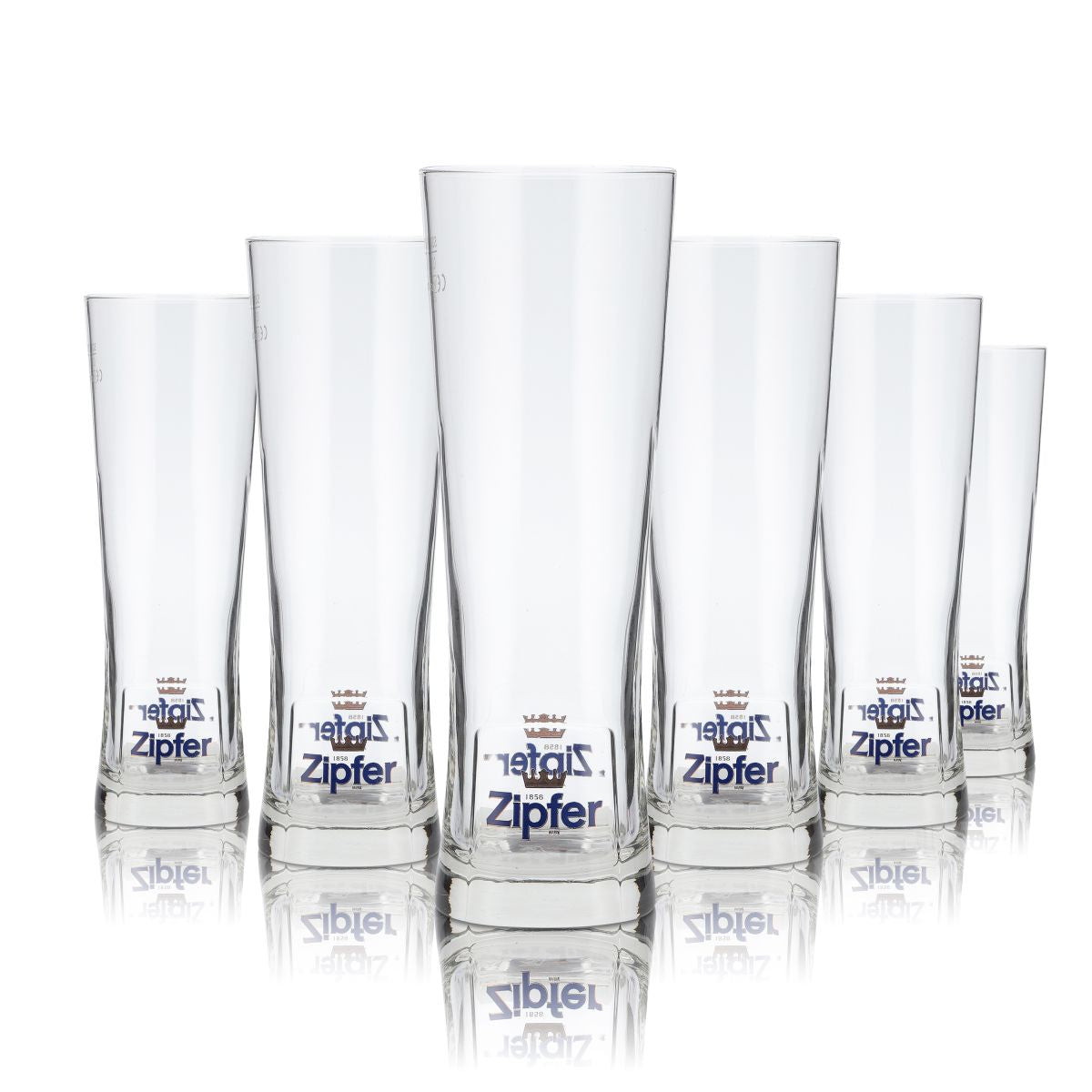 6 verres Zipfer 0,5 l Verres design Coupe Verres à bière Kellerbier Set Brasserie Gastronomie