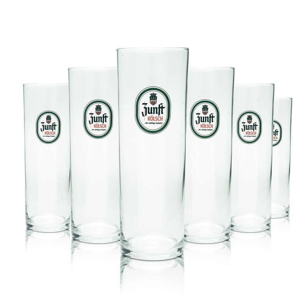 6 verres à bière 0,3 l Kölsch Stange Set de verres à bière Altbiergläser Braurei Cologne