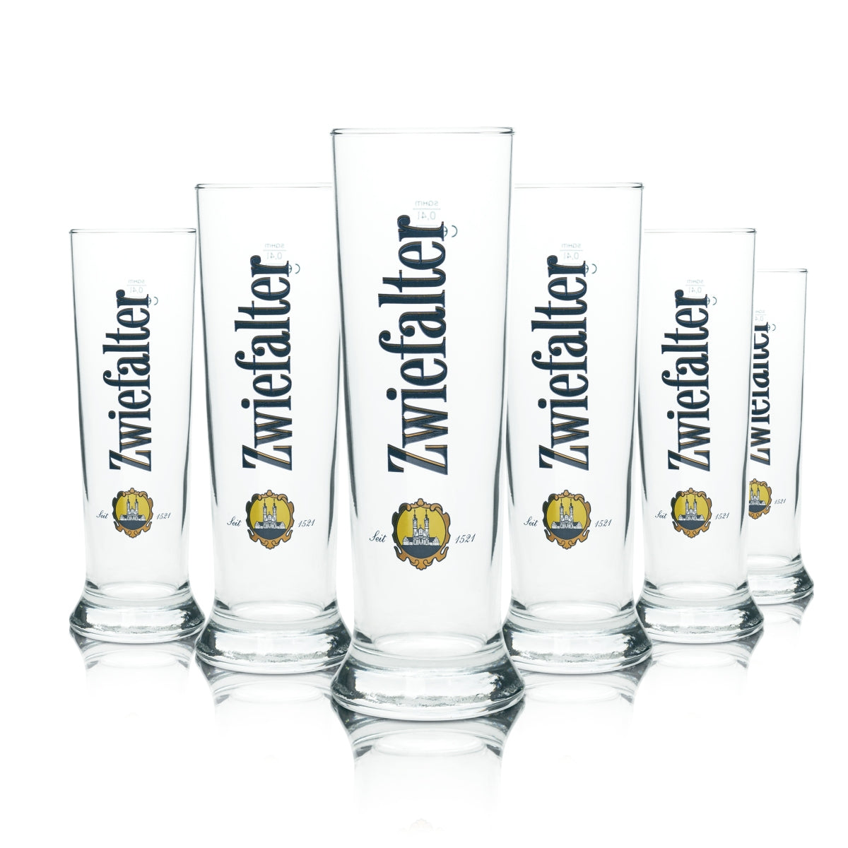 6 verres à bière Zwiefalter 0,4 l Vancouver Sahm Willi Verres à bière Pils Klosterbier