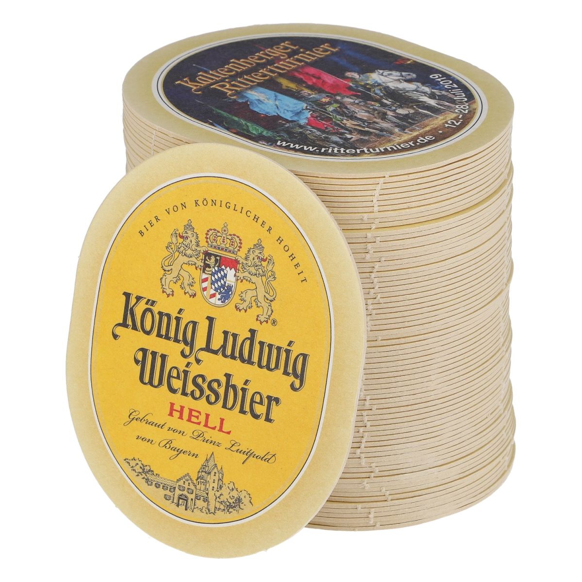 70x sous-verres König Ludwig Bier, bière blanche, verso WBA – Vue 3