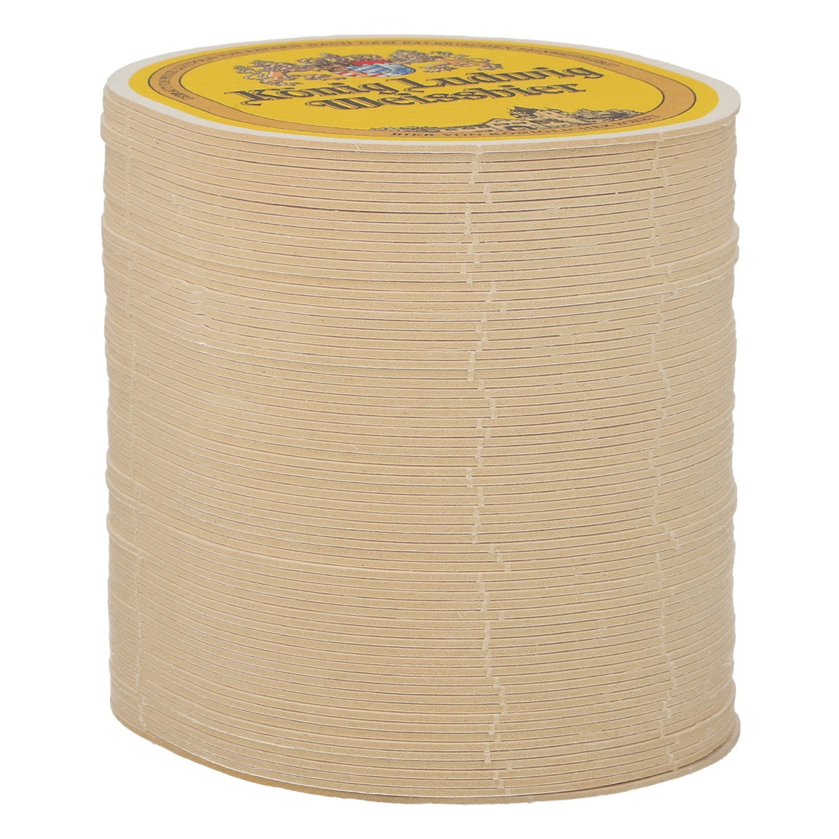 70 sous-verres « König Ludwig » pour bière blanche « König Otto », forme ovale – Vue 2
