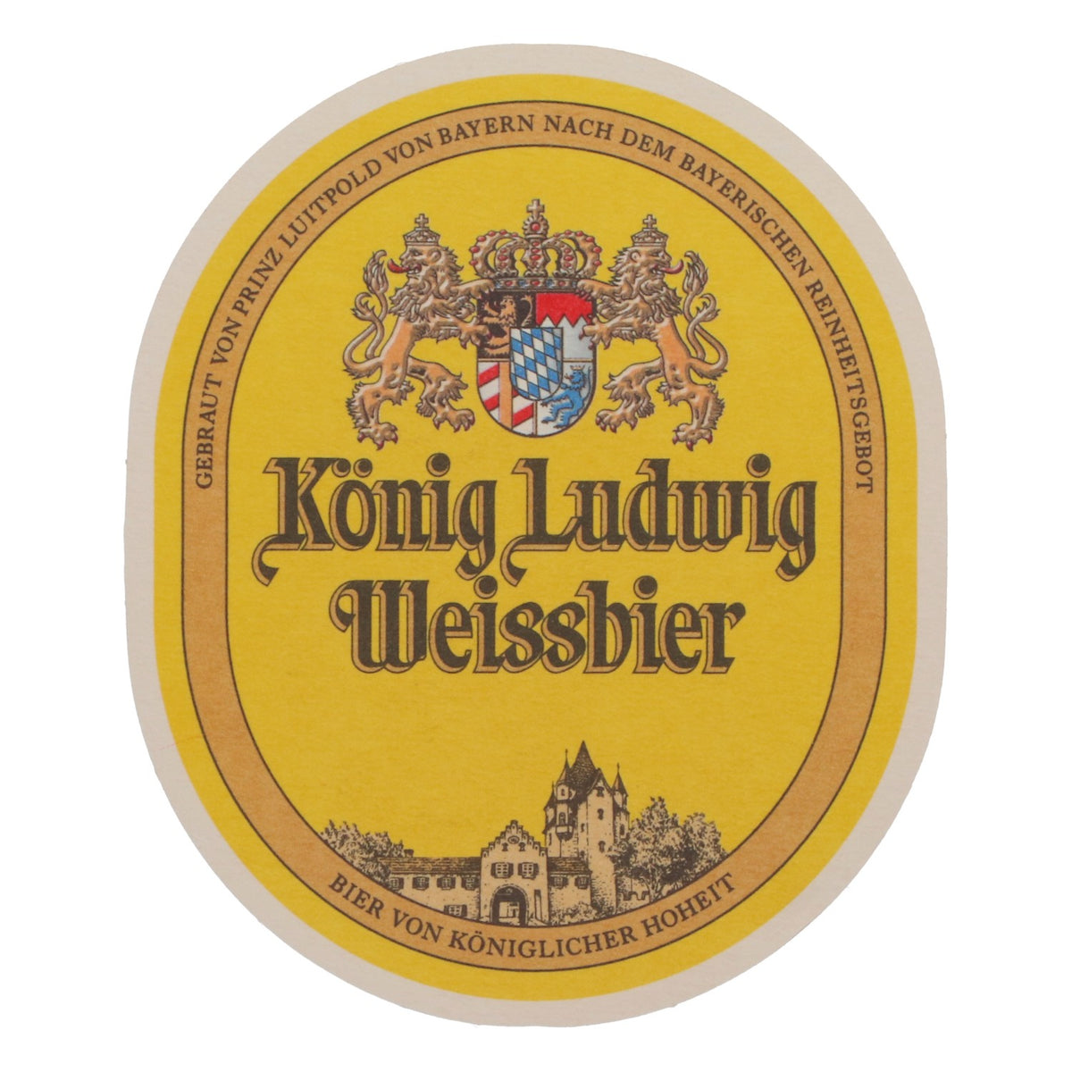 70 sous-verres « König Ludwig » pour bière blanche « König Otto », forme ovale – Vue 3