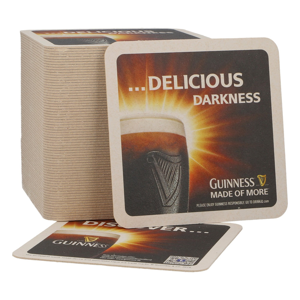 70 sous-verres originaux Guinness « Delicious Darkness » - Accessoires de bar